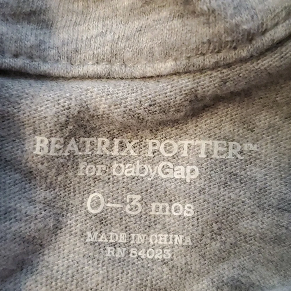 Gap‎ Beatrix Potter Flopsy Bunnies Onesie Shirt and Pants 0-3M